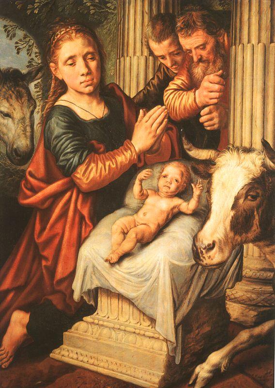 Pieter Aertsen The Adoration of the Shepherds oil painting image